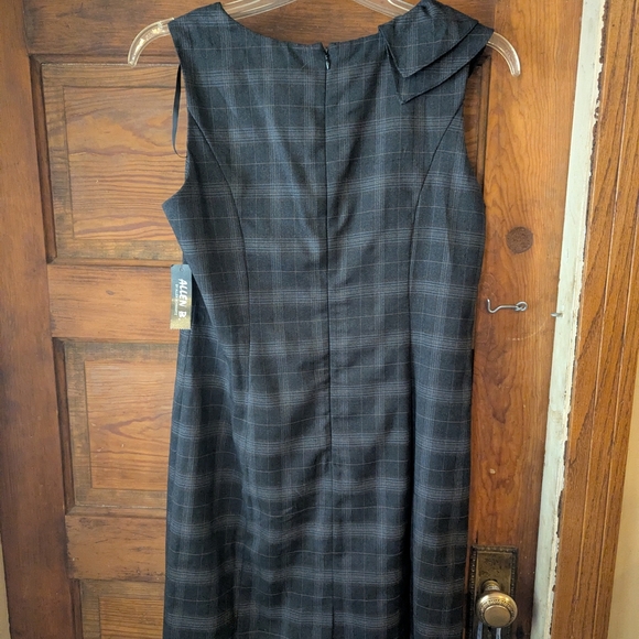 Allen B. By Allen Schwartz Gray Ruched Sheath Midi Dress - Picture 7 of 11